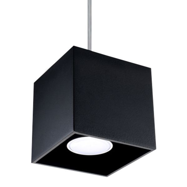 Suspension aluminium noir GU10 spot suspendu industriel pour table à manger