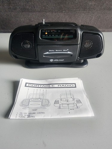 LIFELONG # 2225 Mini BABY BOOM BOX AM/FM Portable RADIO 7.5