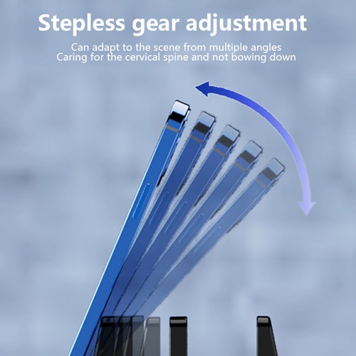 Dual-Slot Adjustable Vertical Laptop Stand ABS Plastic 4in1 Design Space-Saving - Afbeelding 3 van 18