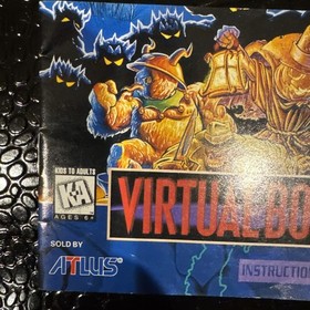 Authentic Jack Bros Original Game for Virtual Boy with instruction Booklet