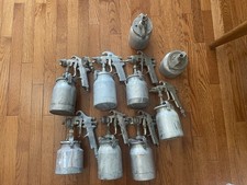 Assortment Of Paint Spray Guns Cans Lot Of 7 Devilbiss Me Binks Sharpe Assortment Of Paint Spray Guns Cans Lot Of 7 Devilbiss Me Binks Sharpe