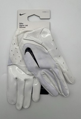 Nike Vapor Jet 7.0 Football NFL Gloves White Mens Size L FN0283