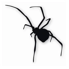 Black Widow Spider silhouette - Vinyl Decal Sticker - CHOOSE Size & Color