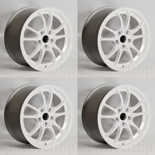 Set Of 4 Mugen Mc10 17x9 38 5x114.3 White Wheels 42700-mc10-790w-38