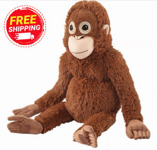 Large Plush Monkey Stuffed Animal Soft Brown Orangutan Toy 26 Inch Cuddly