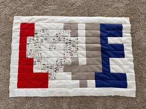 “Love” Quilt Top. United States Military. Cotton Blend. Large