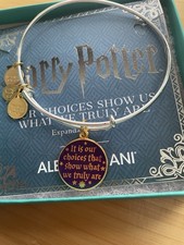 Alex and Ani, HARRY POTTER, Silver Bracelet, Dumbledore Quote, NEW