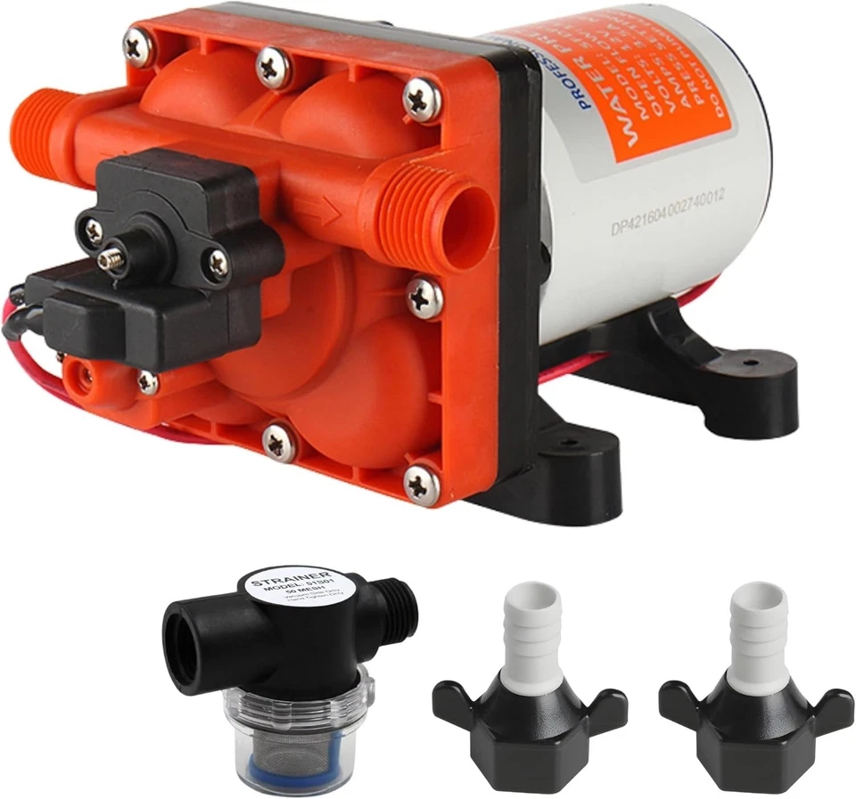 Self-Priming 12V Pump for Marine/RV Use - 55 PSI with UL & CSA Certification - Image 3 of 4