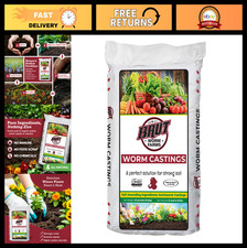 30 LB Organic Worm Castings - Natural Fertilizer for Indoor/Outdoor Plants, Soil 2.40 per gallon