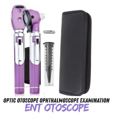 Mini LED Otoskop Ohr Zielfernrohr Auriskop HNO Diagnose Kit Tragbar Krankenschwester Student
