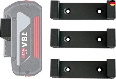 ULROAD 4 Stück Akku Halterung für Bosch 18V Akkus Li-On Wand Halter Werkstatt W