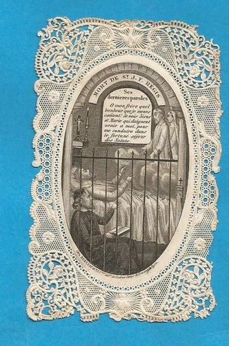 PIOUS IMAGE KNIFE BERNASCONI LYON death of saint regis Lalouvesc Ardèche
