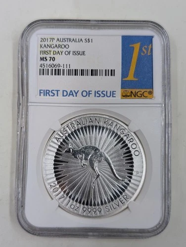 2017P Australia S$1 Kangaroo NGC MS70 First Day of Issue