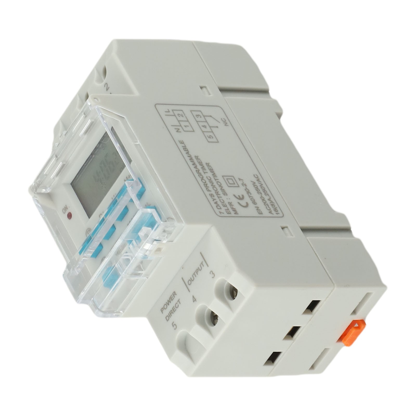 APL Timer programmabile montaggio su guida DIN design sottile con display LCD