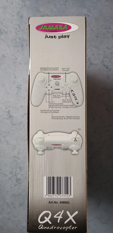 toller Jamara Quadrocopter Q4X, Drohne, weiß/rot/schwarz, ab 14 J.,Neu und OVP!  - Bild 3 von 4