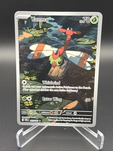Yanma 183/182 Illustration Rare Destined Rivals Pokemon Near Mint