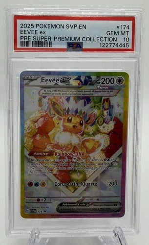 PSA 10 Eevee ex #174 SVP Promo Gem Mint 2025 SPC Black Star Promo Pokemon Card