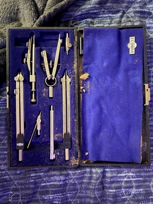 ECOBRA Drafting Compass Set with Case, Assorted Drafting Tools