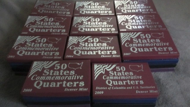 50 states commemorative sets 1999-2008 P-D-Gold- Platinum 43 set LOT - Image 2 of 3