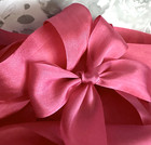 2 Yards Real Silk Ribbon 1.25" Peony Rose / 100% Authentic Silk Ribbon