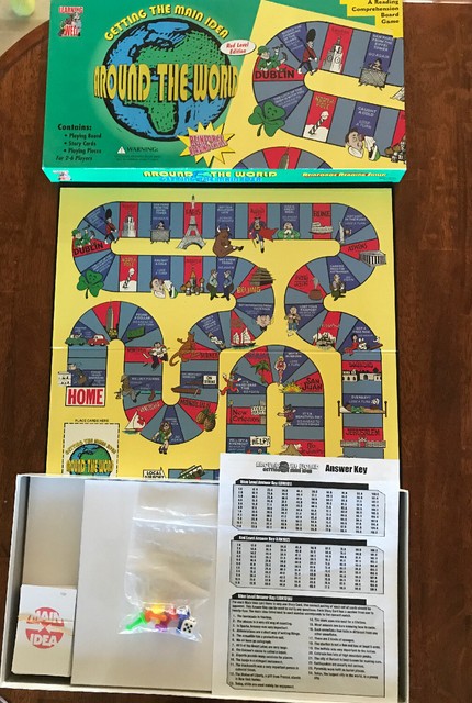 2004 Around The World Red Level Edition Board Game Educational Reading World Cla For Sale Online