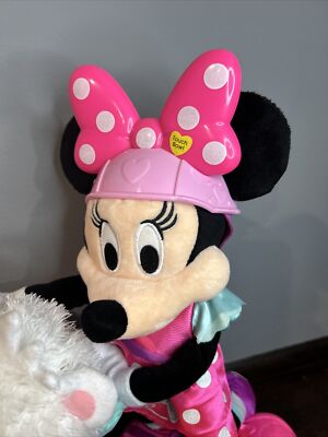 Minnie Mouse Sing & Spin Scooter Disney Junior Happy w/Dog Tested