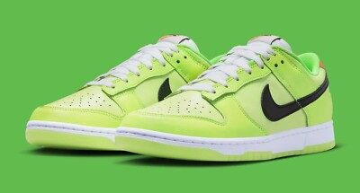 NEW Nike Dunk Low SE Men's size 8 Volt/Black-Total Orange