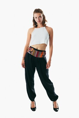 #ad Unisex handmade boho hippie aladdin alibaba harem yoga pants one size women men $19.99