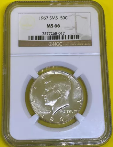 1967 P SMS Kennedy Half Dollar NGC MS66