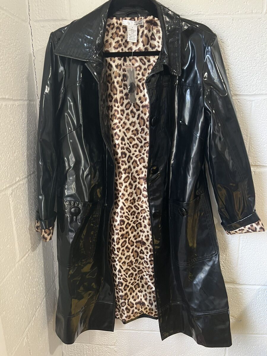 90s Rare WDNY PU Shiny Leather Raincoat, Black Long Overcoat, Size 6 NWT | eBay 90s Rare WDNY PU Shiny Leather Raincoat, Black Long Overcoat, Size 6 NWT | eBay