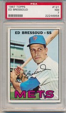 1967 Topps Ed Bressoud(121) PSA7 PSA 