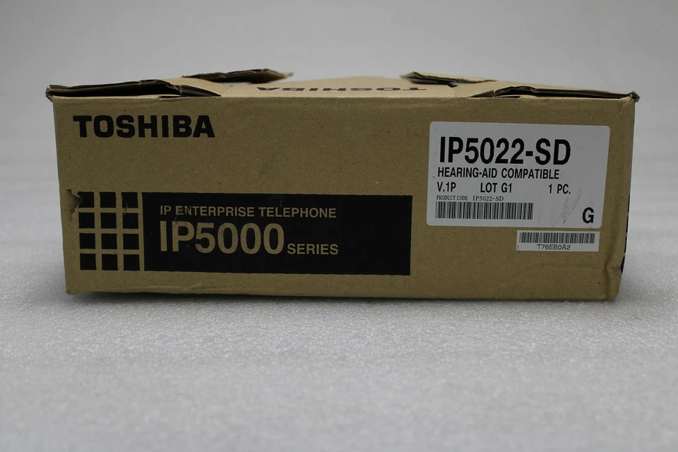 Toshiba IP-5022-SD IP 5000 Series 10 Button Display IP Black Speakerphone NOB - Image 4 of 4