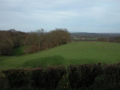 Photo 6x4 View of Farmland from Wheatham Hill Oakshott This is the Easter c2005