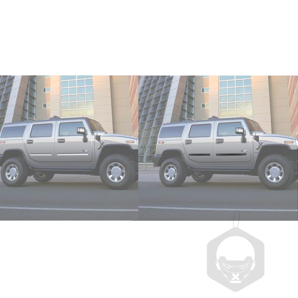 Kits completos de fibra de carbono real de 65 piezas para cubierta de panel exterior para Hummer H2 03-07 Foto 4 de 4