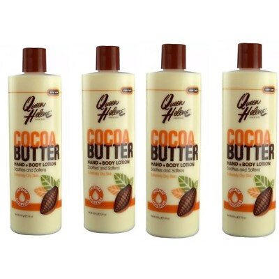 4x Queen Helene Kakaobutter Hand & Body Lotion 16 oz / 454g