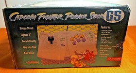 Capcom Fighter Power Stick GS Sega Genesis Arcade Pad  TESTED WORKS