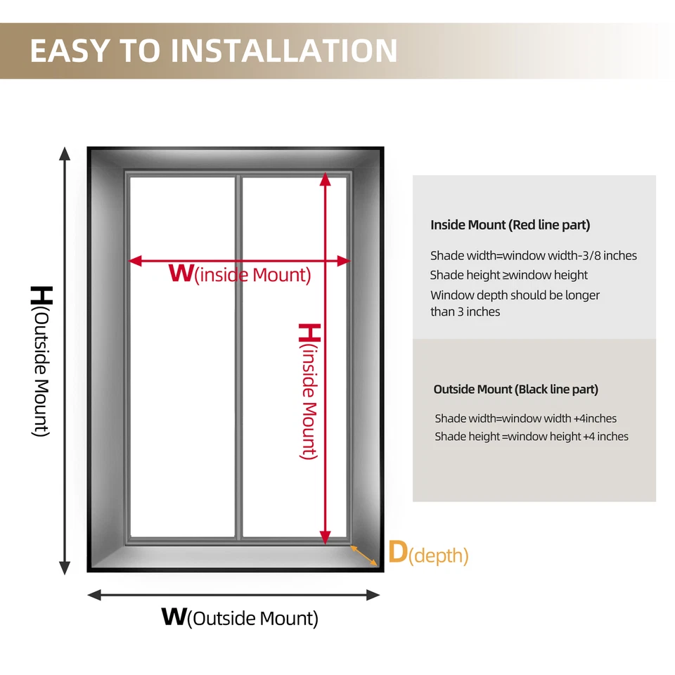 Changshade CUSTOM CUT Window Blinds Roller Shades 100% Blackout Cordless Blinds - Image 2 of 4