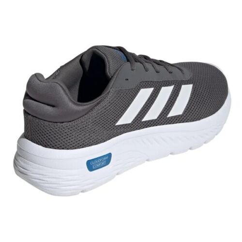 Adidas "Cloudfoam Comfy" Scarpe da Uomo per Tutti i Giorni (Grigio Five/Bianco/Bright Royal) NUOVE - Foto 3 di 6