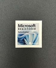 1x Microsoft Registered Desktop / Laptop sticker label NEW 