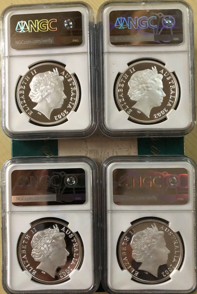 2002 Australia Sailing Ships Silver Voyages Into History NGC PF69 / PF68 UC - Image 2 of 2