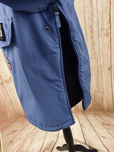 NAPAPIJRI Mens Small Fleece Lined Rain Forest Zip Jacket Smock Taped Seams Blue - Picture 13 of 24
