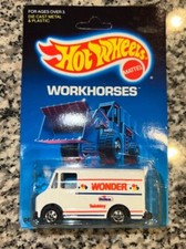 Hot Wheels 1989 #2808 DELIVERY TRUCK Wonder Bread New in Package H408 Unpunched