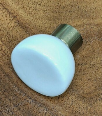 Brainerd P37423W-CZI-CP Modern Ceramic Knob 1-5/16'' - Lot of 15 