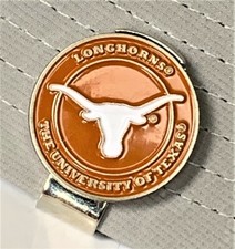 New Texas Longhorns Golf Ball Marker with Magnetic Hat Clip