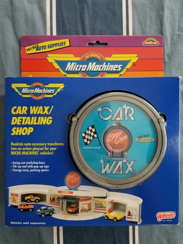 Micro Machines 1989 Car Wax Detailing Shop Playset UK Rainbow Toys - Joescurios - Picture 8 of 9