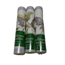 Wallies Wallpaper Border Fall Leaves 15' Craft Supply 3 rolls Scrapbooking