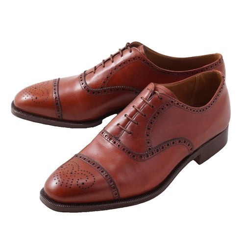Silvano Lattanzi Black Leather Cap Toe Oxford Shoes - 11 E/10 EE