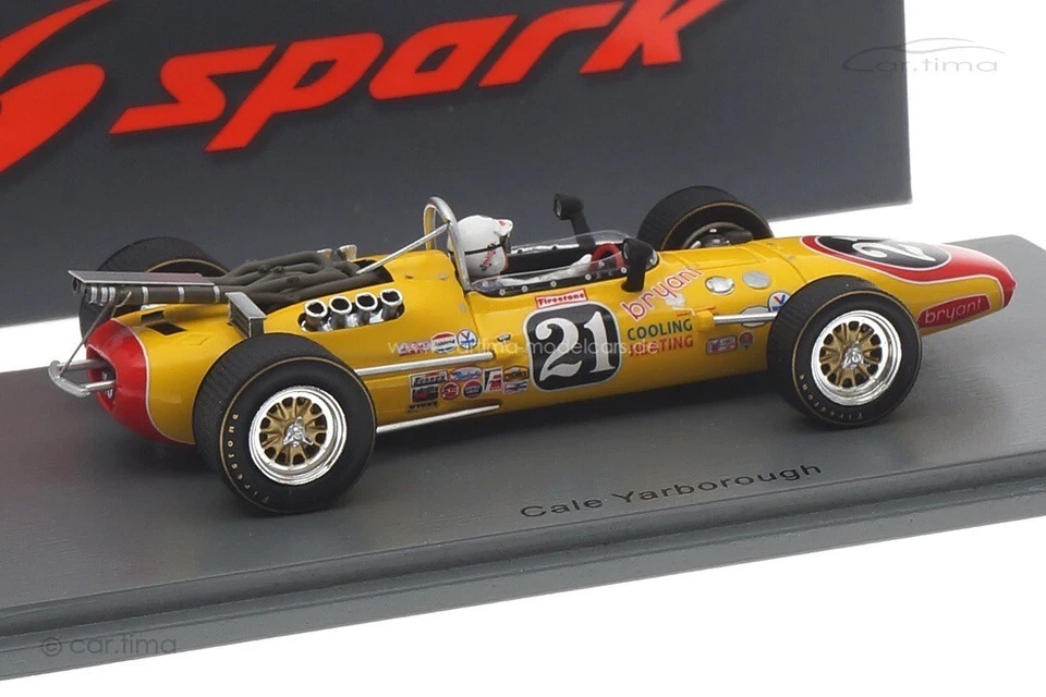Vollstedt Indy 500 1967 Cale Yarborough Spark 1:43 S5768 - Bild 4 von 4