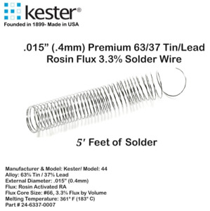63 37 Solder Kester | eBay 63 37 Solder Kester | eBay