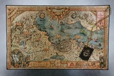 Octopath Traveller Custom Made Cloth Map of Blueport Bay